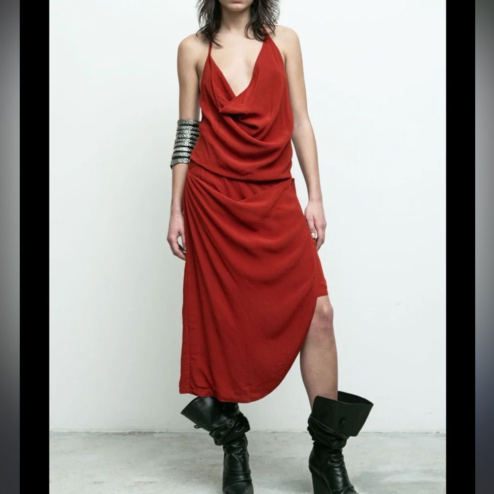 Nicholas K x Free People Juno Dress in Crimson